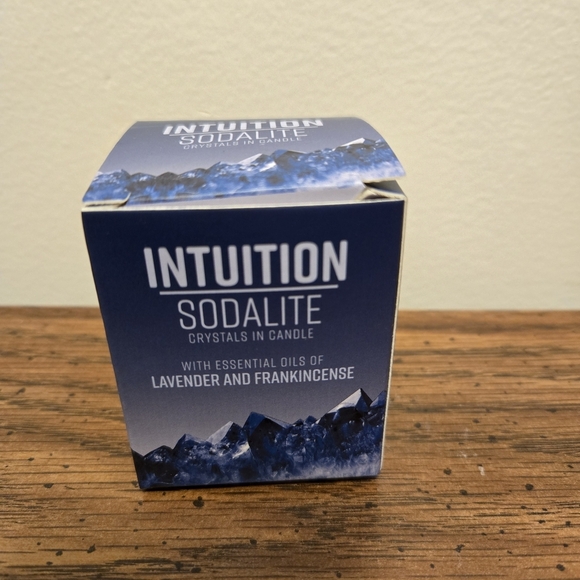 Other - Intuition Sodalite Candle with Crystals